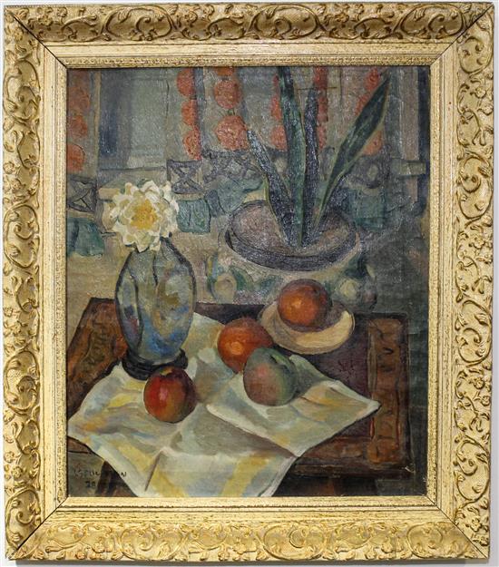 Appraisal: Sale Lot Artist Unknown American th century Still Life with