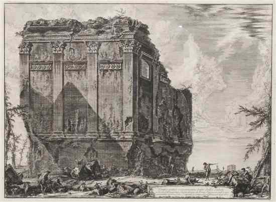 Appraisal: Giovanni Battista Piranesi Italian - Tempio antico volgarmente detto della