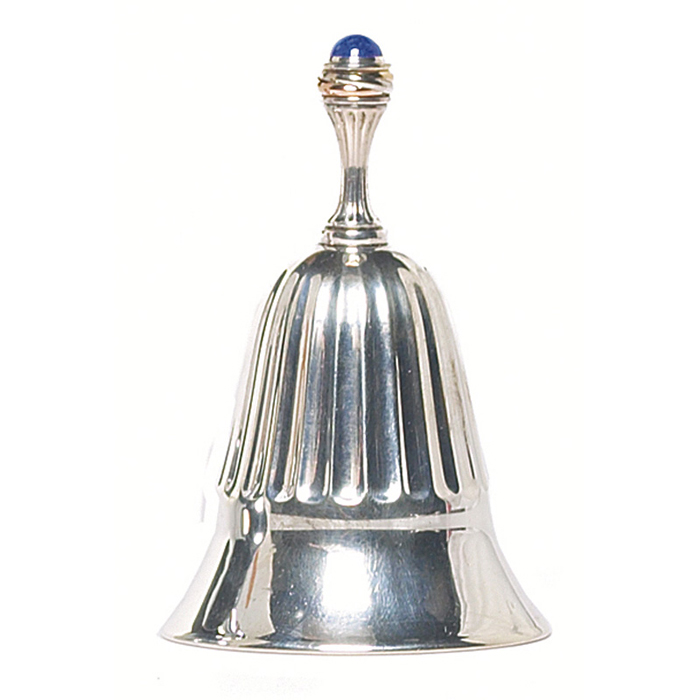 Appraisal: Cartier bell silver blue stone at finial original finish marked