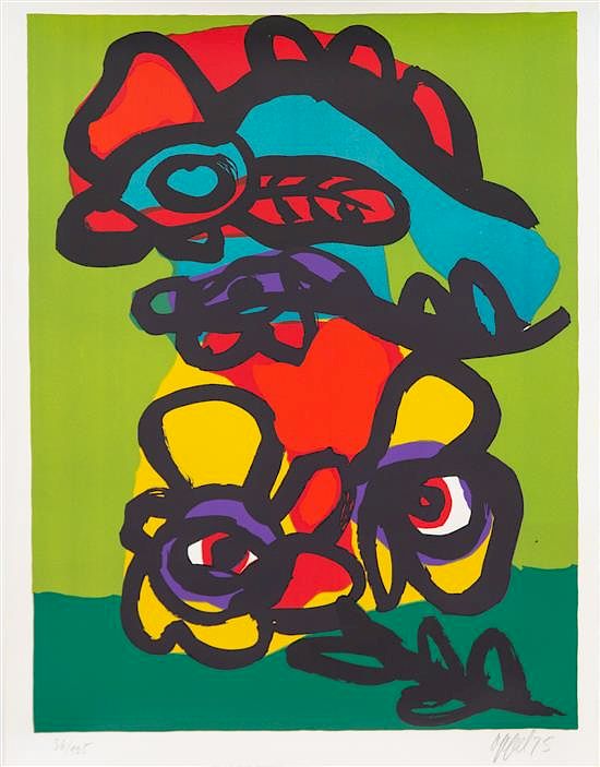 Appraisal: Karel Appel Dutch - Untitled Karel Appel Dutch - Untitled