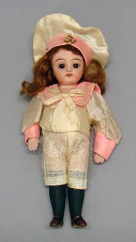 Appraisal: all bisque doll Simon Halbig all original child with brown