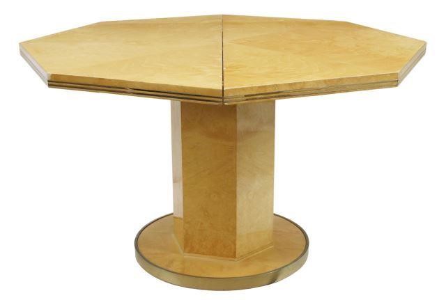 Appraisal: French modern maple pedestal table late th c having an