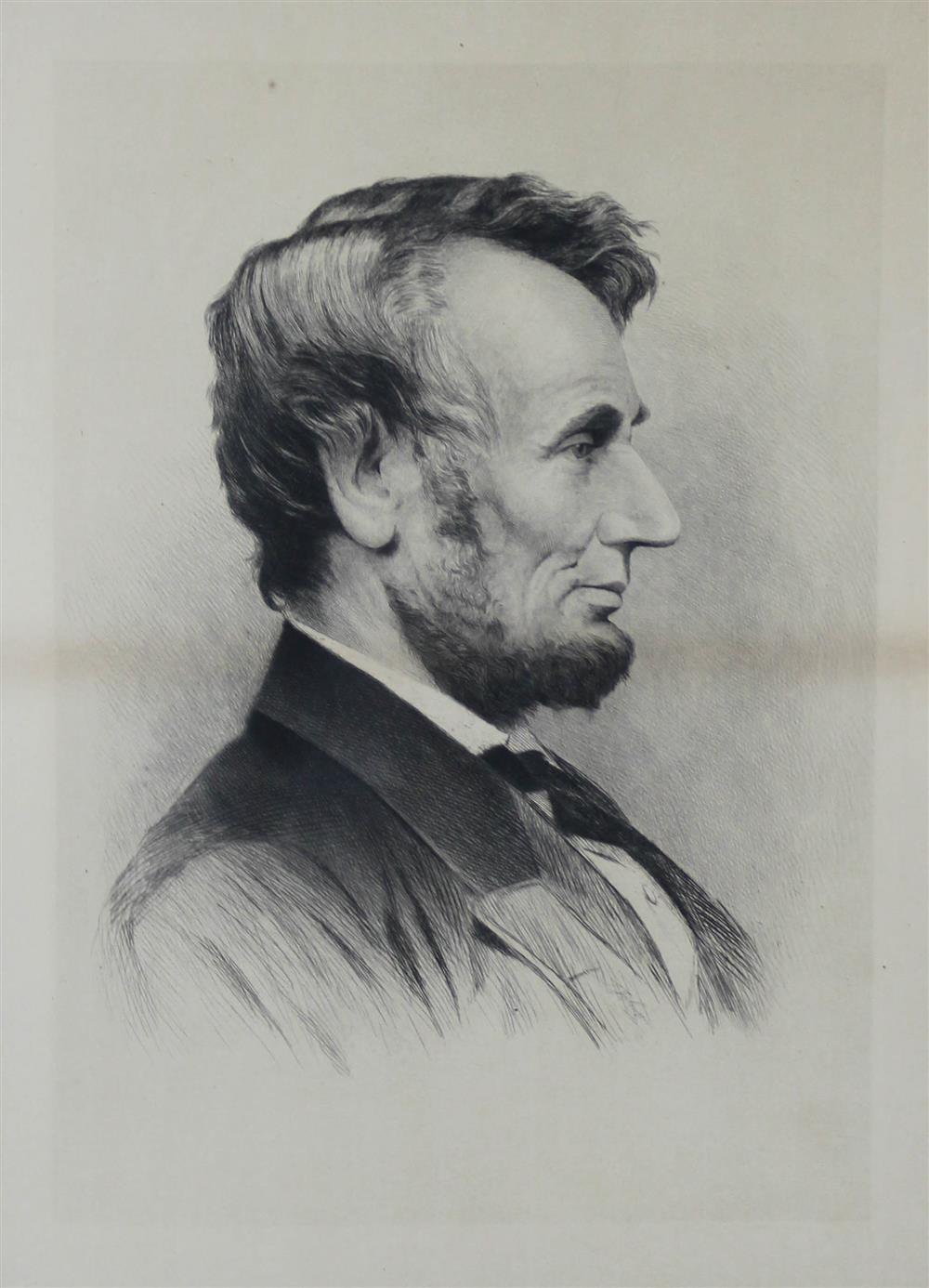 Appraisal: SIX POLITICAL PRINTS INCLUDING PRESIDENT ABRAHAM LINCOLN Prints size varies