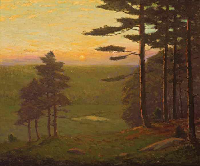 Appraisal: CHARLES WARREN EATON American - ''Valley at Sunset'' oil on