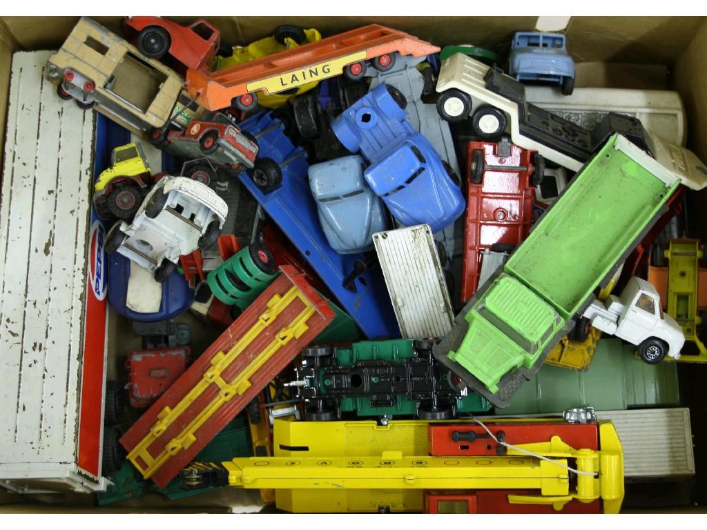 Appraisal: Large variety of diecast vehicles to include trucks cars lorries