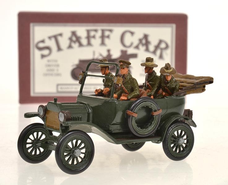 Appraisal: TOY ARMY WORKSHOP WW STAFF CAR IN REPRODUCTION BOX E-M