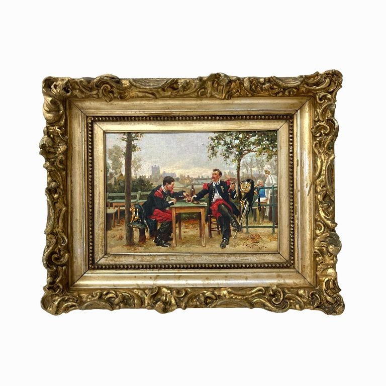 Appraisal: After Alphonse de Neuville French - Antique painting in the