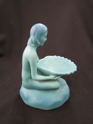 Appraisal: Van Briggle Art Pottery Figural Dish nude seated woman holding