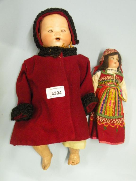 Appraisal: An Armand Marseille bisque headed doll number - K with