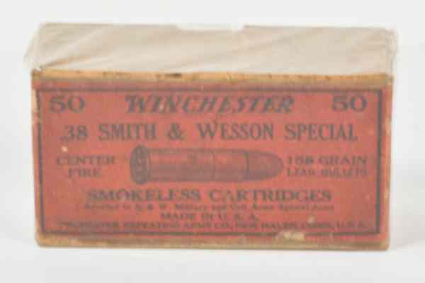 Appraisal: One Box of Winchester Cartridges S W Special red label