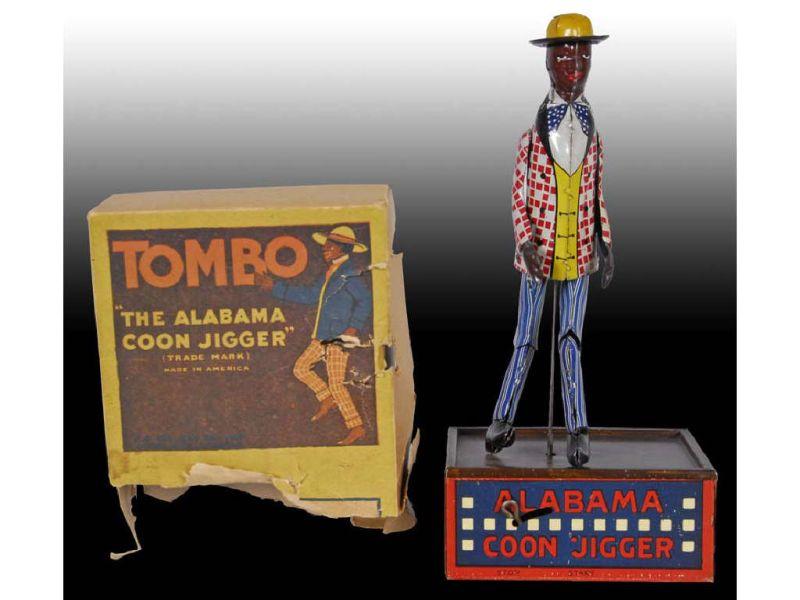 Appraisal: Tin Wind-Up Strauss Alabama Roof Dancer Toy with O Description