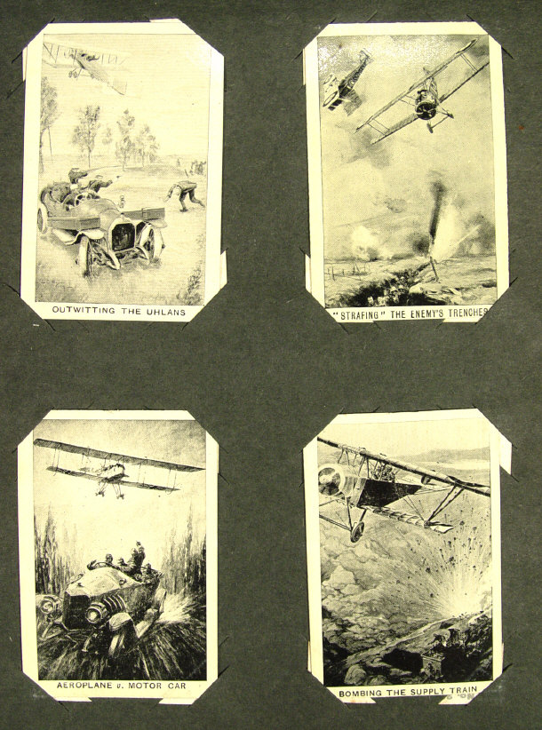 Appraisal: Album of Triumph Great War cigarette cards printed in black