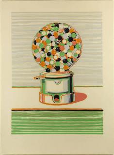 Appraisal: Print by Wayne Thiebaud Wayne Thiebaud American b Gumball Machine