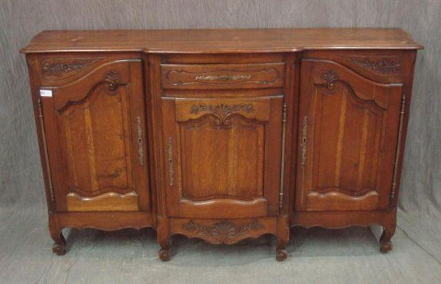 Appraisal: th Cent Louis XV Style Provincial Oak Server From a