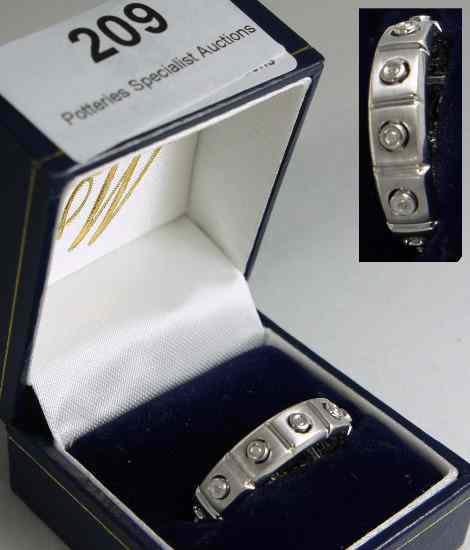 Appraisal: ct White Gold Gents Diamond Eternity Ring Size X RRP