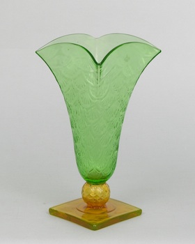 Appraisal: A Deco Art Glass Vase Possibly Stevens and Williams An