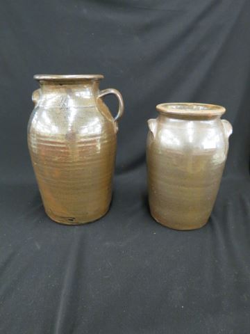 Appraisal: Southern Pottery Stoneware Churns or Crocks and