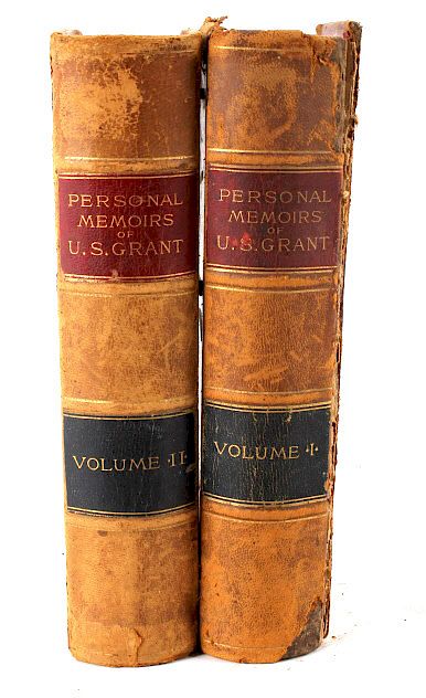 Appraisal: Personal Memoirs of U S Grant Leather st Edition Featured