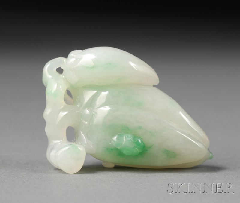 Appraisal: Jade Pendant highly translucent ice green stone with brilliant green