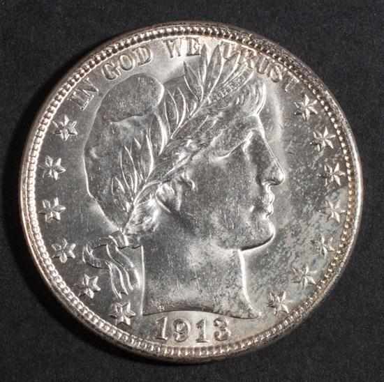 Appraisal: United States Barber type silver half dollar -D MS- Estimate