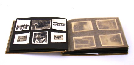 Appraisal: Lot consists of a German WWII service related photo album