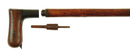 Appraisal: GERMAN CANE GUN Cal mm RF SN - rnd bbl