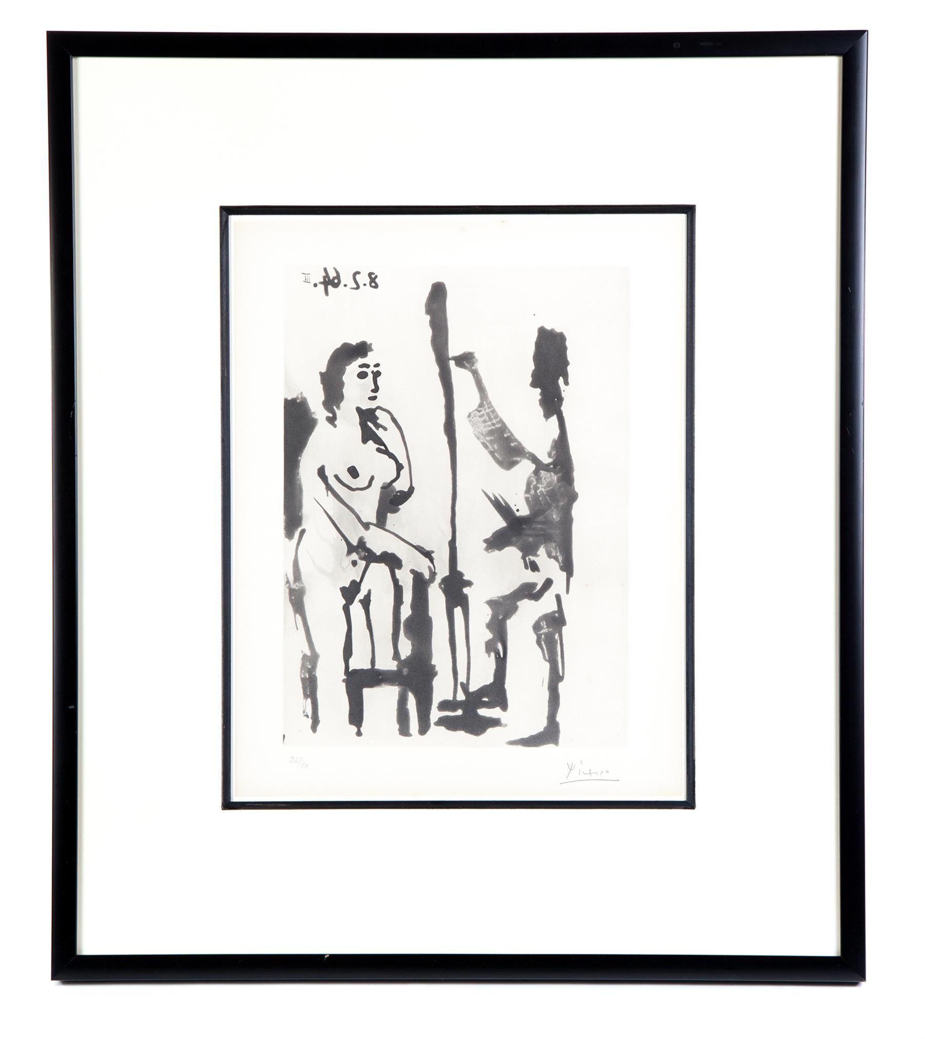 Appraisal: SABLE MOUVANT PRINT PABLO PICASSO SPAIN - Aquatint signed and