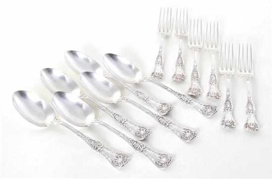 Appraisal: Gorham sterling forks and spoons retailed by Carrington Thomas Co