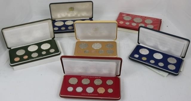 Appraisal: FRANKLIN MINT FOREIGN PROOF SETS TO INCLUDE OF JAMAICA COOK