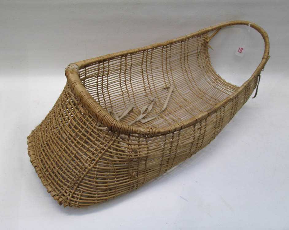 Appraisal: NATIVE AMERICAN CRADLE BASKET L