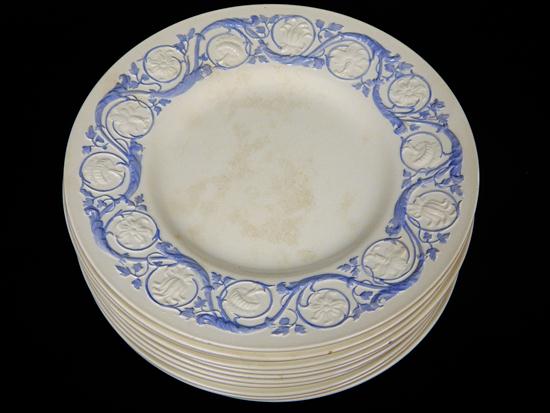 Appraisal: Wedgwood Patrician pattern dinner plates twelve pieces cream overall with