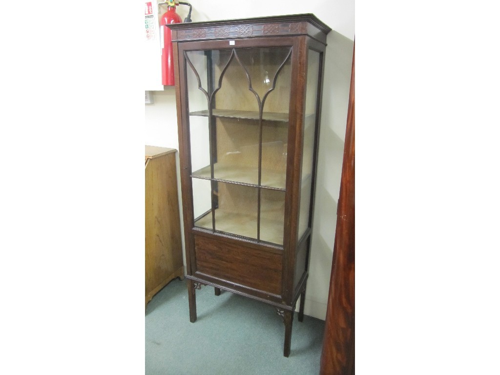 Appraisal: Mahogany display cabinet