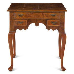 Appraisal: A George II Walnut Dressing Table th Century Height x