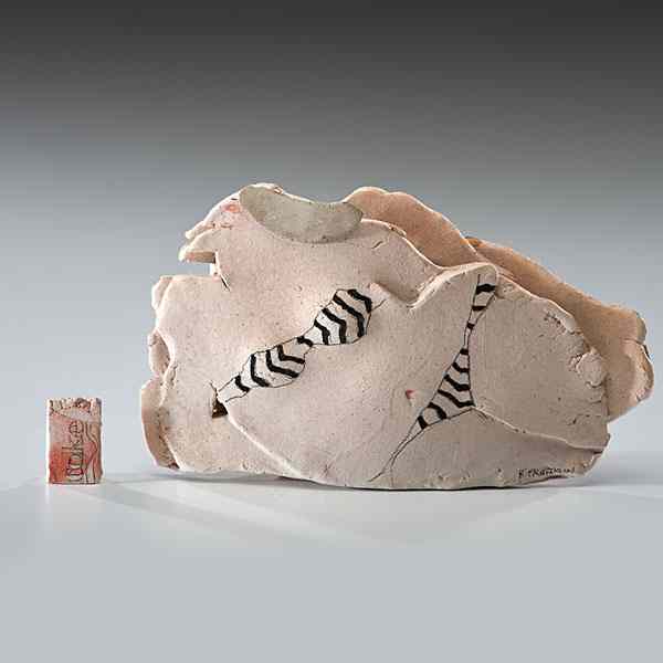 Appraisal: Ruth Franklin England Bathers Ceramic ht wd dp in Daniel