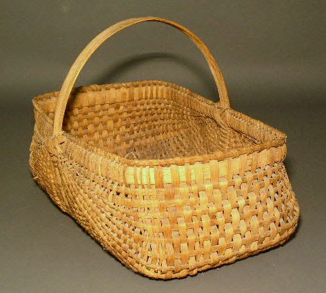 Appraisal: Splintwood gathering basket h x w x