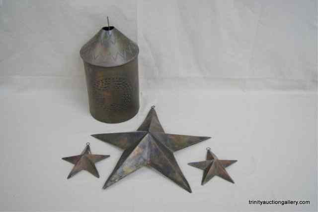 Appraisal: Tin Texas Star Decorative CollectiblesThis is for a group of