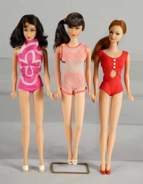 Appraisal: Twist Turn Barbie Doll Lot Description Three Twist and Turn