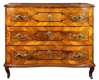 Appraisal: Continental inlaid commode Continental inlaid commode possibly Italian circa having