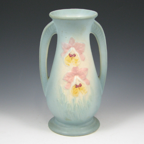 Appraisal: Hull Orchid - Vase - Mint Orchid vase in blue