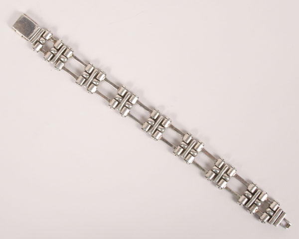 Appraisal: Men's sterling link bracelet L Stamped