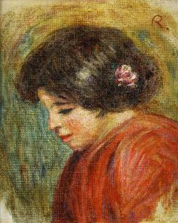 Appraisal: Painting Attributed to Pierre Auguste Renoir Attributed to Pierre Auguste