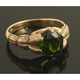 Appraisal: Chrome Diopside Ring k yellow gold ring containing a chrome