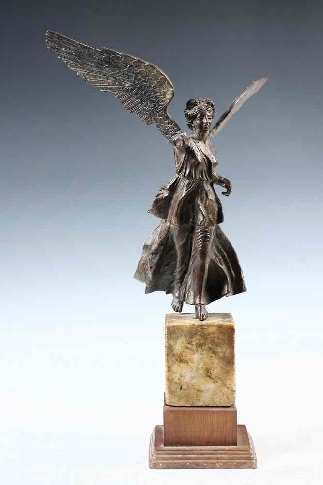 Appraisal: BRONZE FIGURE - Grand Tour Era Copy of Winged Victory