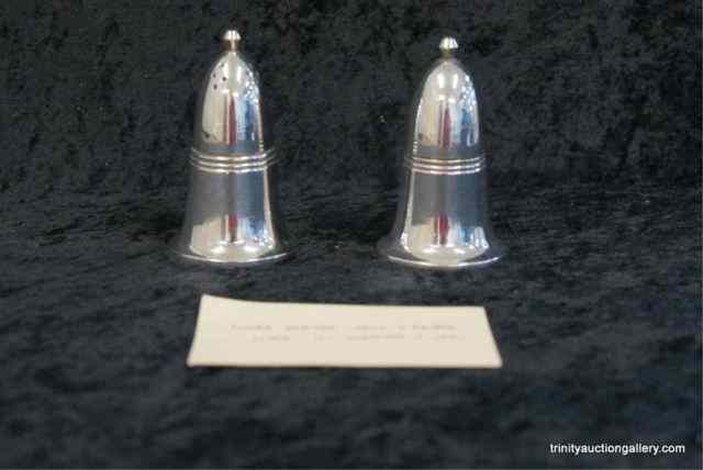 Appraisal: c English Silverplate Salt Pepper SetPurchased in England said to