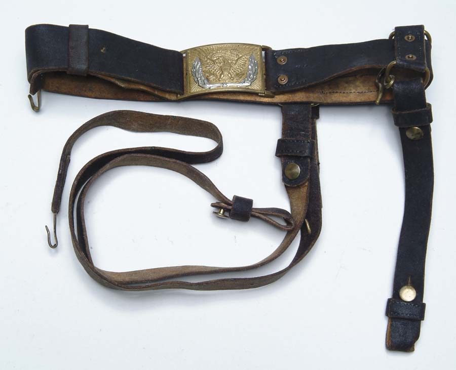 Appraisal: US CIVIL WAR MODEL SWORD BELT This is a nice