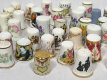 Appraisal: Sewing Interest A collection of approx ceramic commemorative and other