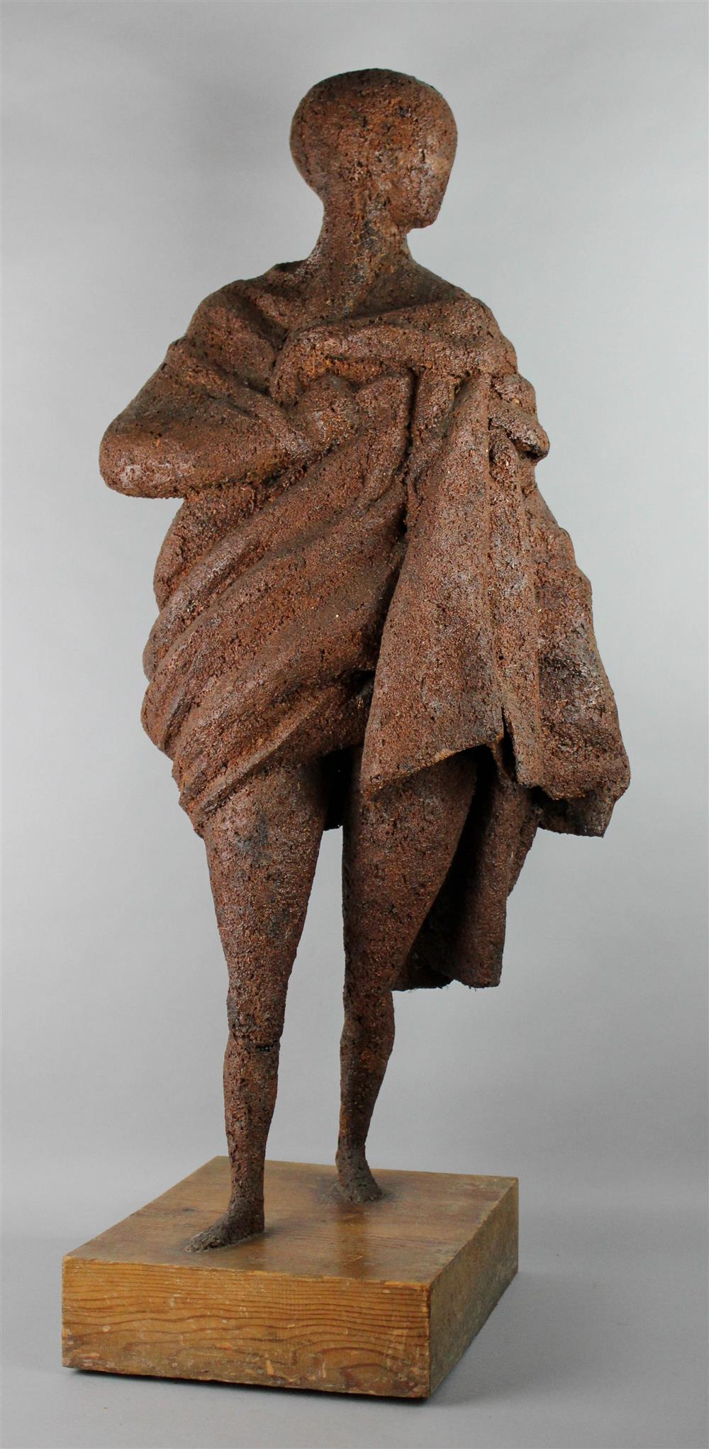 Appraisal: DRAPED FIGURE MADE OF COMPOSITE MATERIAL OVER METAL MESH over