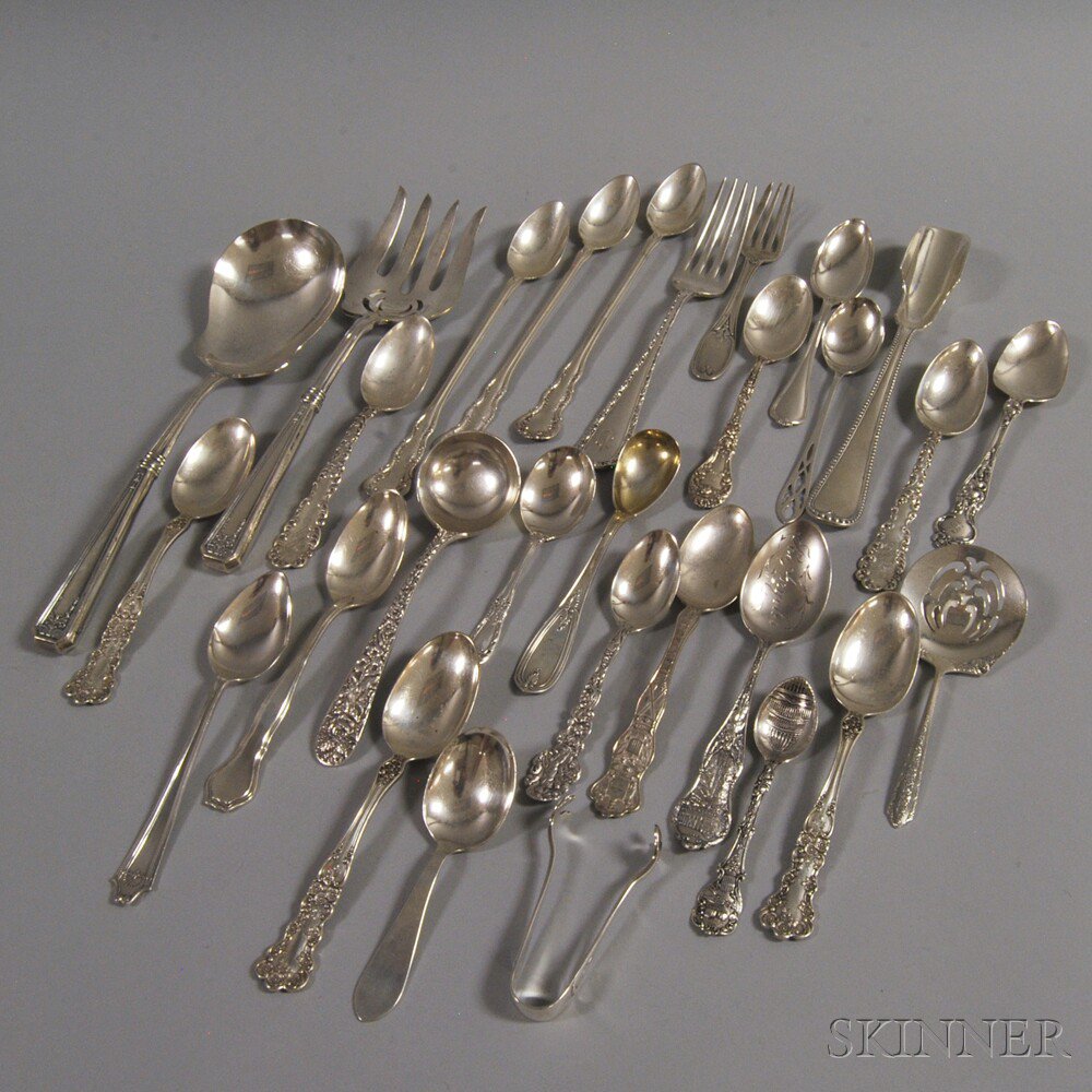 Appraisal: Group of Miscellaneous American Sterling Silver and Silver-handled Flatware mostly