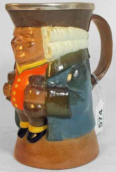 Appraisal: Doulton Lambeth Medium Toby Jug The Standing Man Smiling with