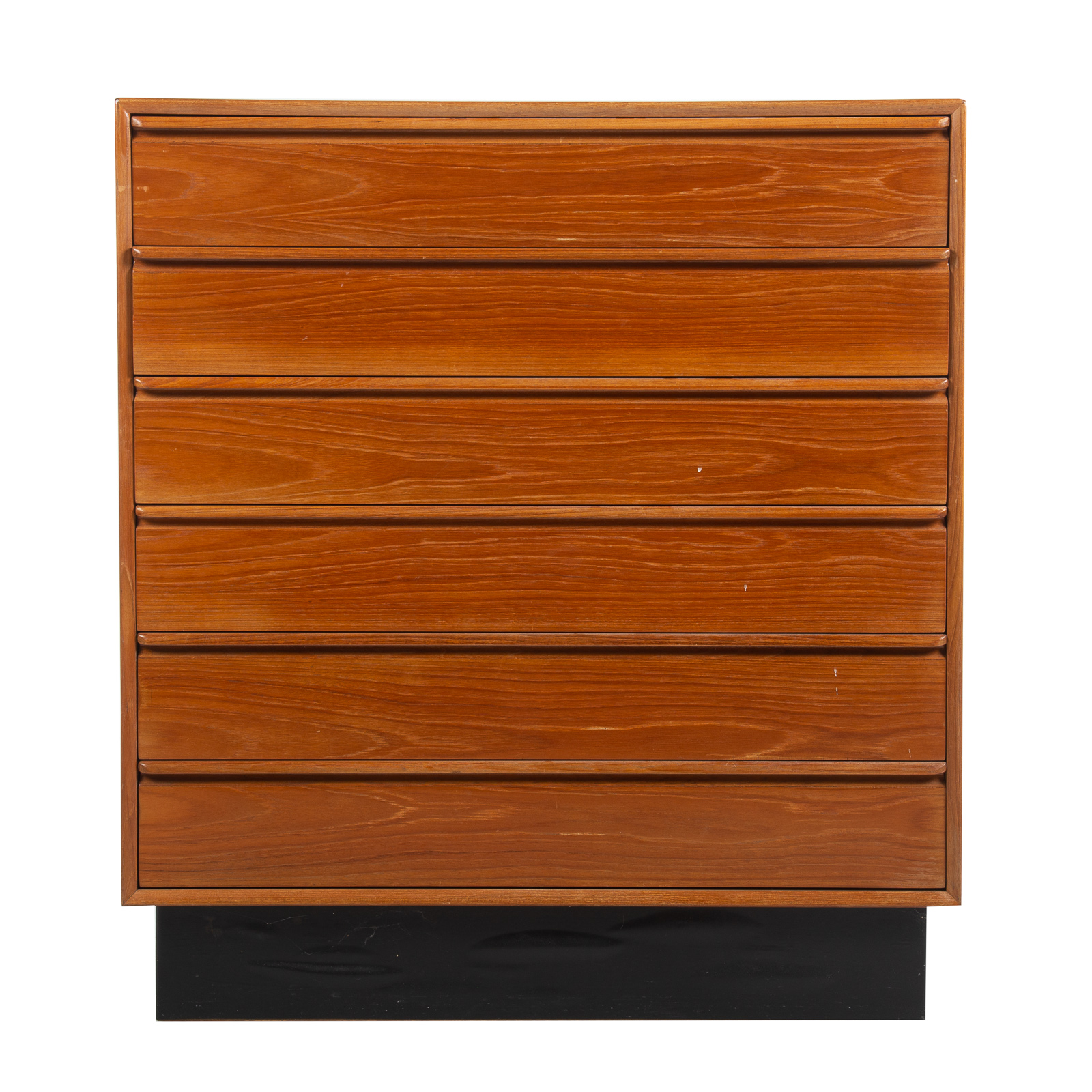 Appraisal: WESTNOFA MID-CENTURY TEAK CHEST OF DRAWERS Mid- th century teak